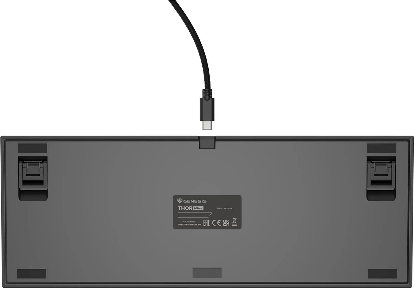 Tastierë GENESIS Thor 404 TKL, Gaming, USB, QWERTY, Anglisht, E zezë