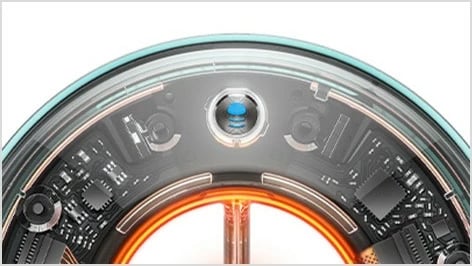 Tharëse flokësh Dyson Supersonic Nural, 1600 W, 13.3 l/s, Blu, Portokalli