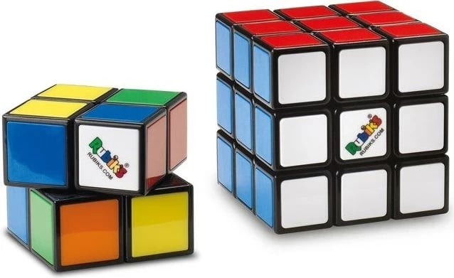 Rubik’s Cube SPIN MASTER Duo Pack, 3x3 dhe Mini 2x2, Multikolor