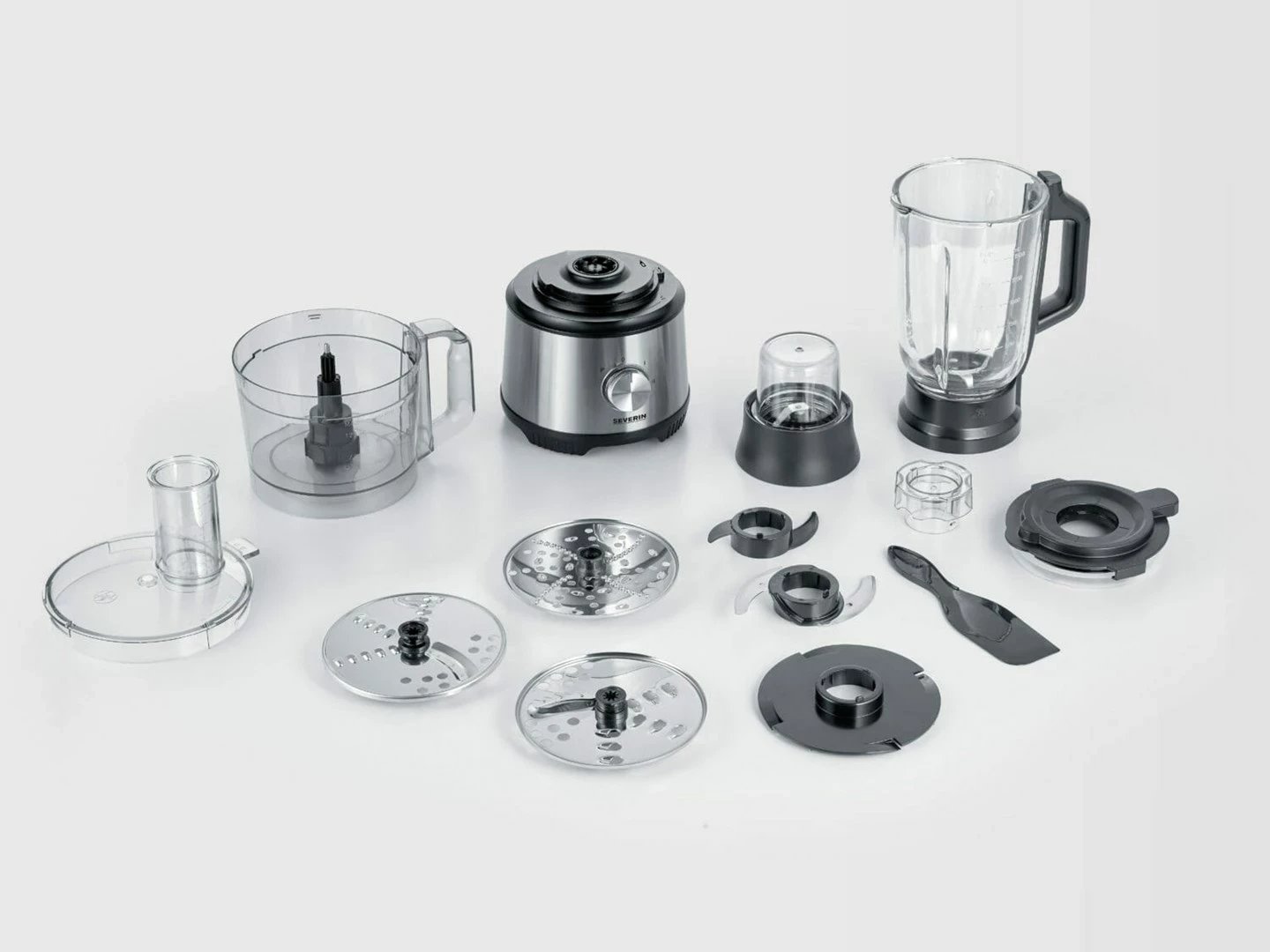 Procesor ushqimi Severin KM 3892, 1.5 L, 1200 W, Inox, i zi
