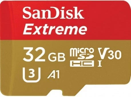 Kartelë memorie microSD SanDisk Extreme 32GB, me adapter SD