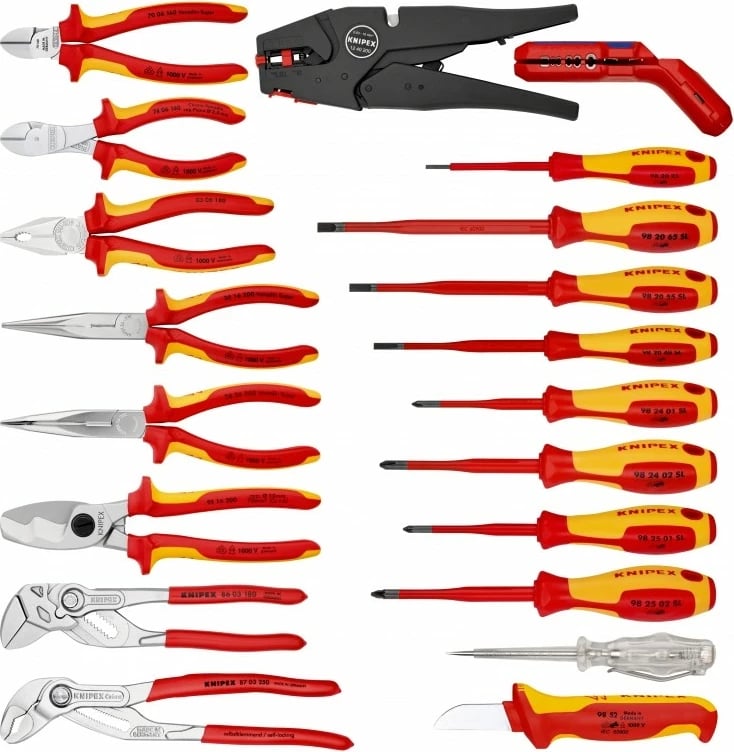 Kasë veglash Knipex 2120, 20 vegla, e zezë, metalike, 400mm