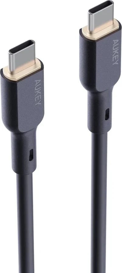 Kabllo AUKEY CB-SCC101 USB-C Type-C PD 100W 5A 1m Silikon, e Zezë