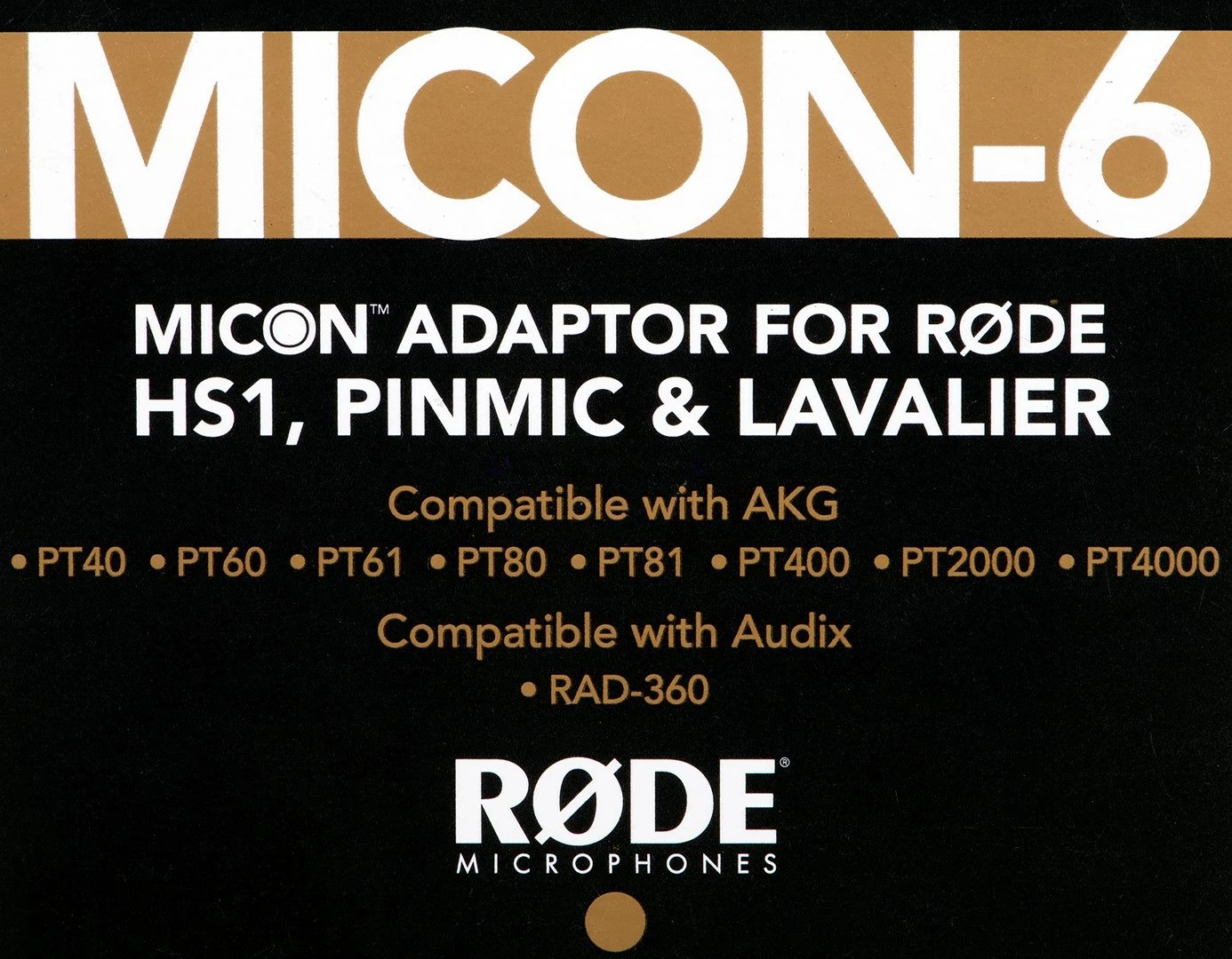 Adapter RODE MiCon-6, i zi