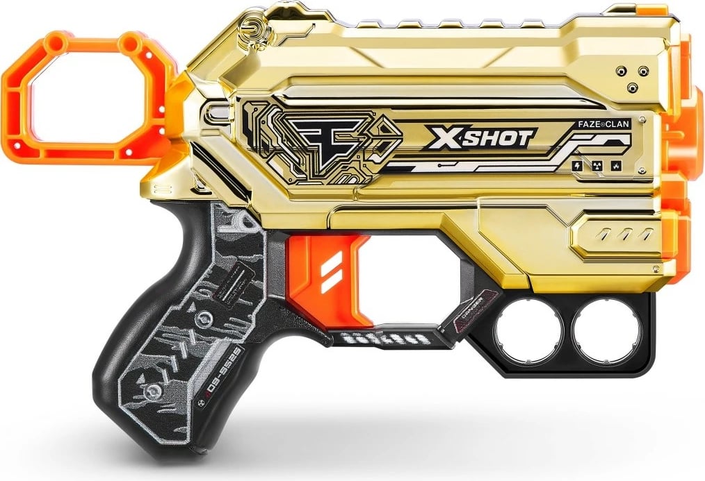 Lodër blaster ZURU X-Shot Skins Menace Faze Launcher, 4 shigjeta, Mix