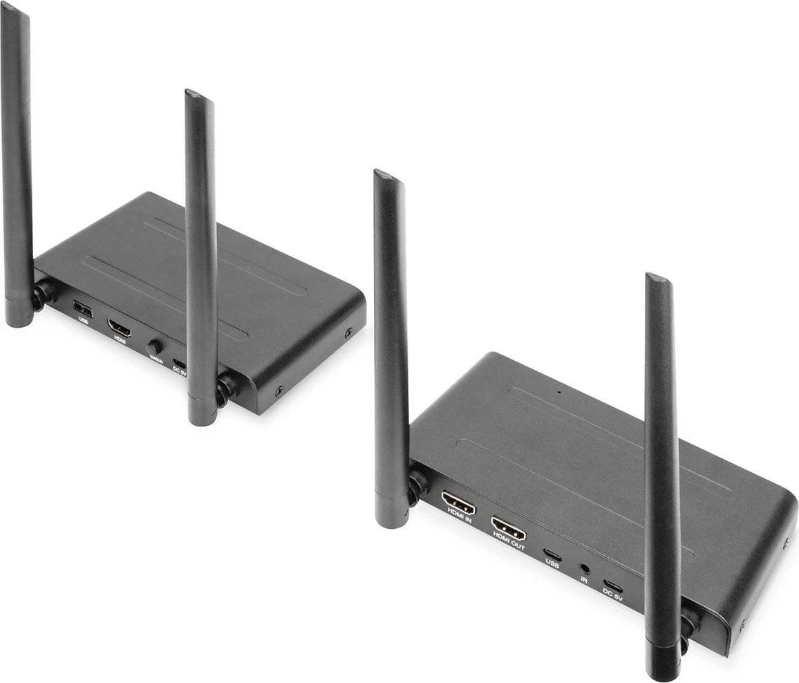 Transmetues dhe pranues DIGITUS DS-55321, HDMI KVM Extender, Wireless, i zi Transmetues dhe pranues DIGITUS DS-55321, HDMI KVM Extender, Wireless, i zi