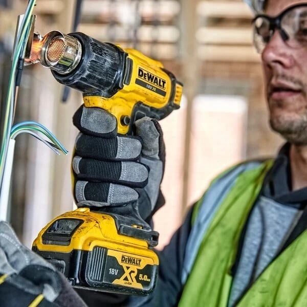 Fen industrial DeWalt DCE530N-XJ, 190 l/min, 530 °C, i verdhë Fen industrial DeWalt DCE530N-XJ, 190 l/min, 530 °C, i verdhë