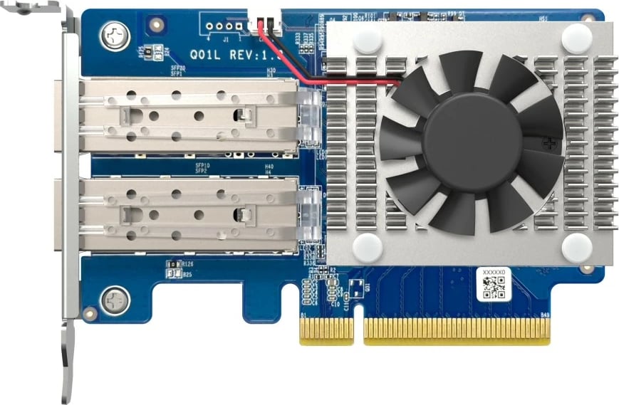 Kartë rrjeti QNAP QXG-10G2SF-NXE, 10GbE, Dual Port, PCIe, me ventilator