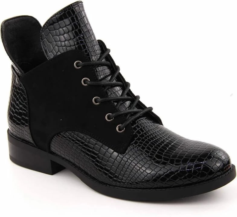 Çizme të shkurta për femra Vinceza, të zeza