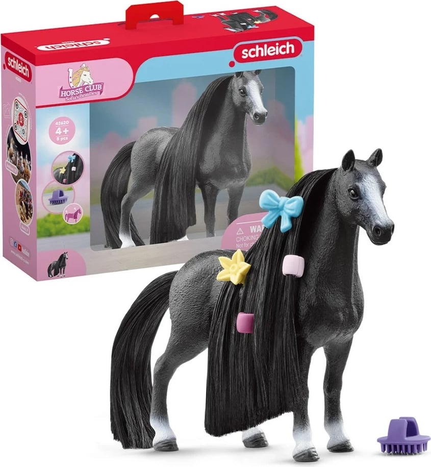 Figurë lodër Schleich HORSE CLUB Sofia’s Beauties, Kali Quarter Horse Mare, E zezë