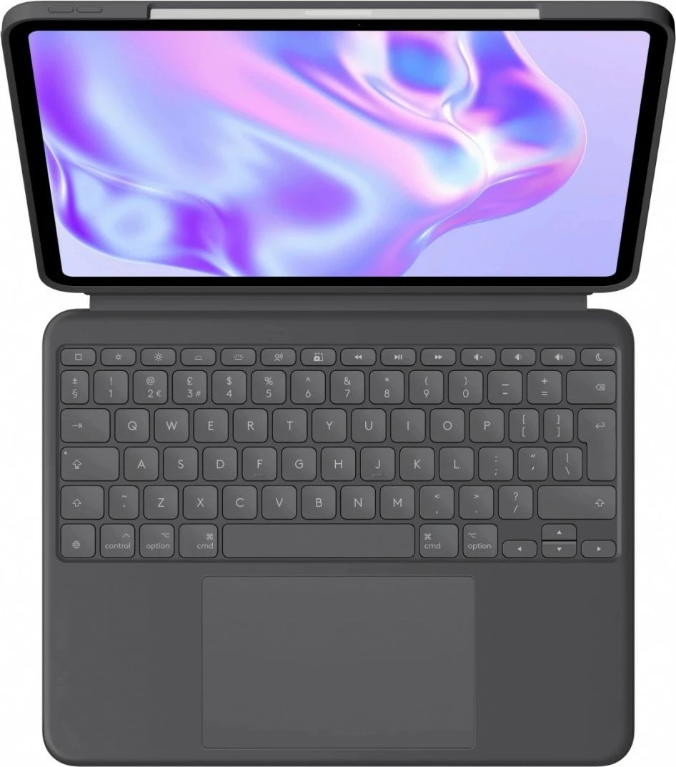 Mbështjellës Logitech Combo Touch me tastierë për iPad Pro 13" (M4), Graphite