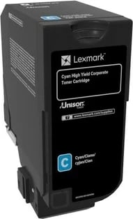 Toner Lexmark 74C2HCE, Cyan