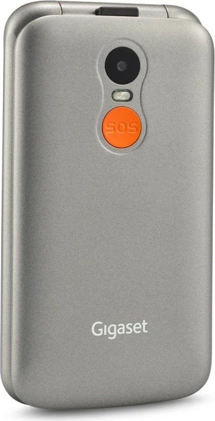 Celular Gigaset GL590, 32MB RAM, 32MB ROM, ekran 2.8 inç, slot MicroSD, titansilber