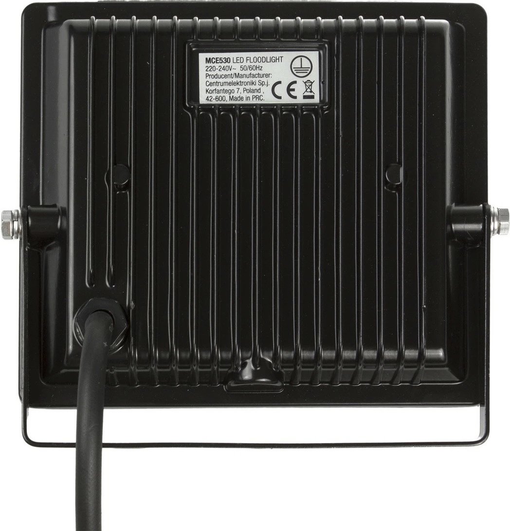 Projektor LED Maclean MCE530 CW, 30 W, 2400 lm, i zi, dritë e bardhë e ftohtë