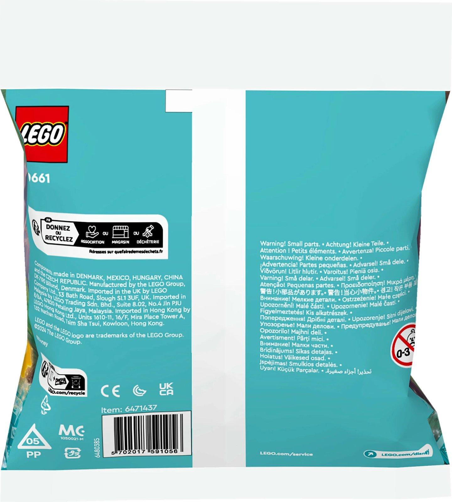 Set ndërtimi LEGO Disney Princess 30661 Asha's Begrungsstand, 46 pjesë, multikolor