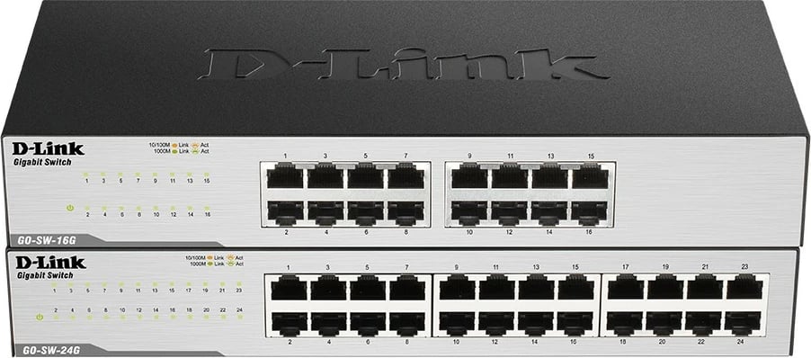 Switch D-Link GO-SW-24G, 24 porte, Gigabit Ethernet, 1U