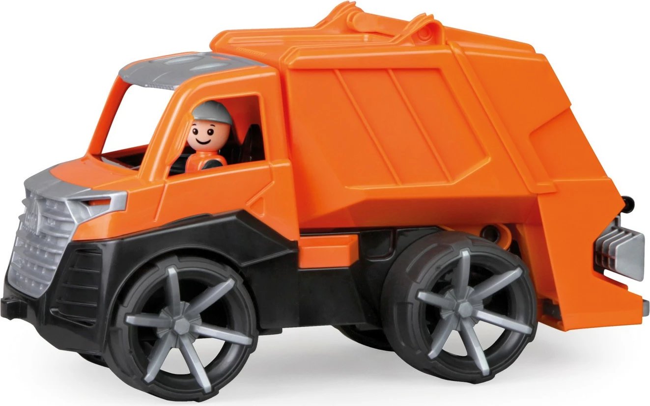 Kamion lodër Lena Truxx2, plastikë, portokalli, me figurë Kamion lodër Lena Truxx2, plastikë, portokalli, me figurë