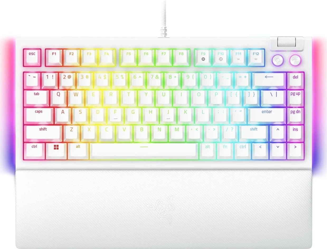 Tastierë Razer BlackWidow V4, 75%US, e bardhë