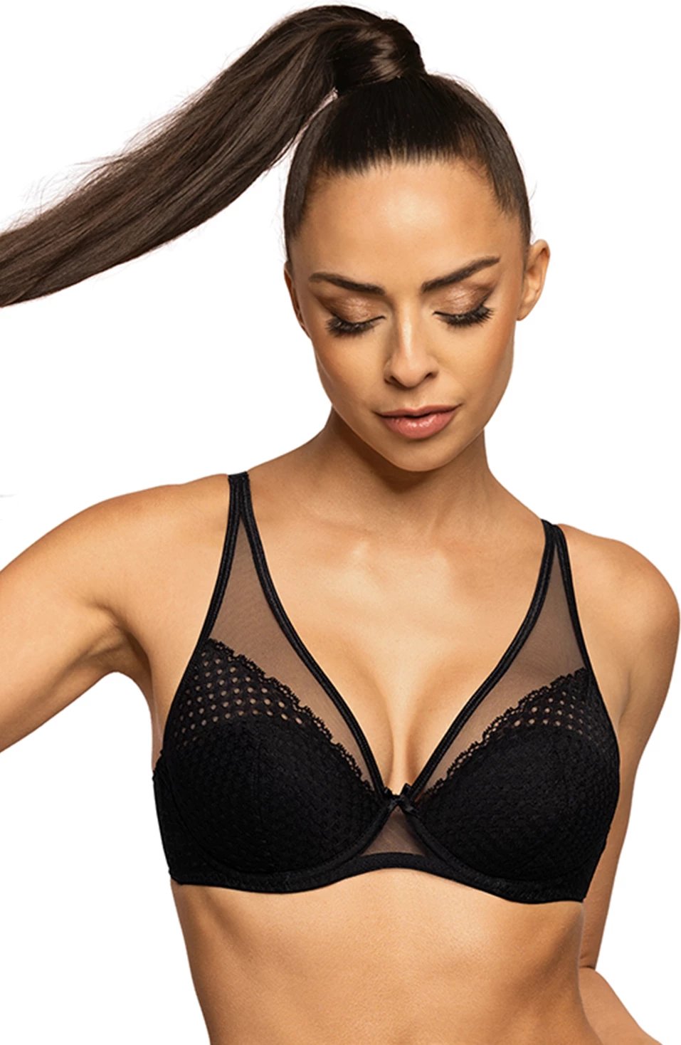 Sutjenë push-up Mat 185527, e zezë