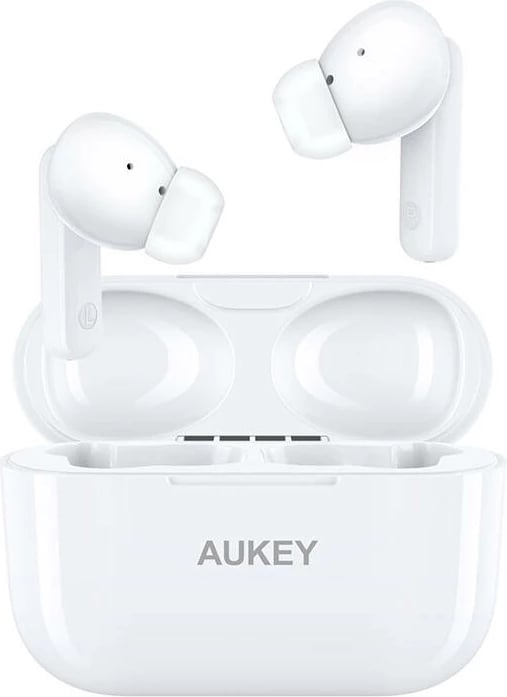 Kufje TWS Aukey EP-M1NC, Bluetooth 5.1, ANC, të bardha