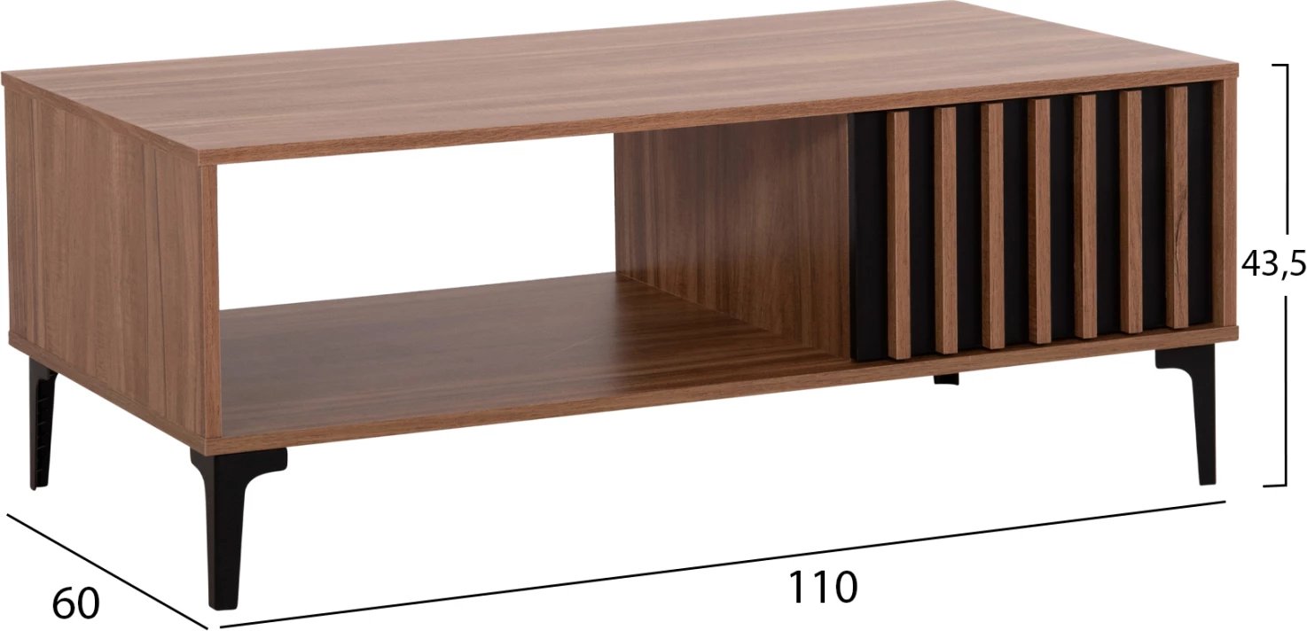 Tavolinë kafeje seri HARRY FH18007.01 melaminë ngjyrë druri natyral & e zezë 110x60x43,5Hcm. Tavolinë kafeje seri HARRY FH18007.01 melaminë ngjyrë druri natyral & e zezë 110x60x43,5Hcm.