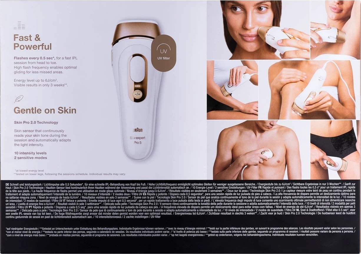 Epilator Braun Silk-expert Pro 5 IPL 5052, Bardhë