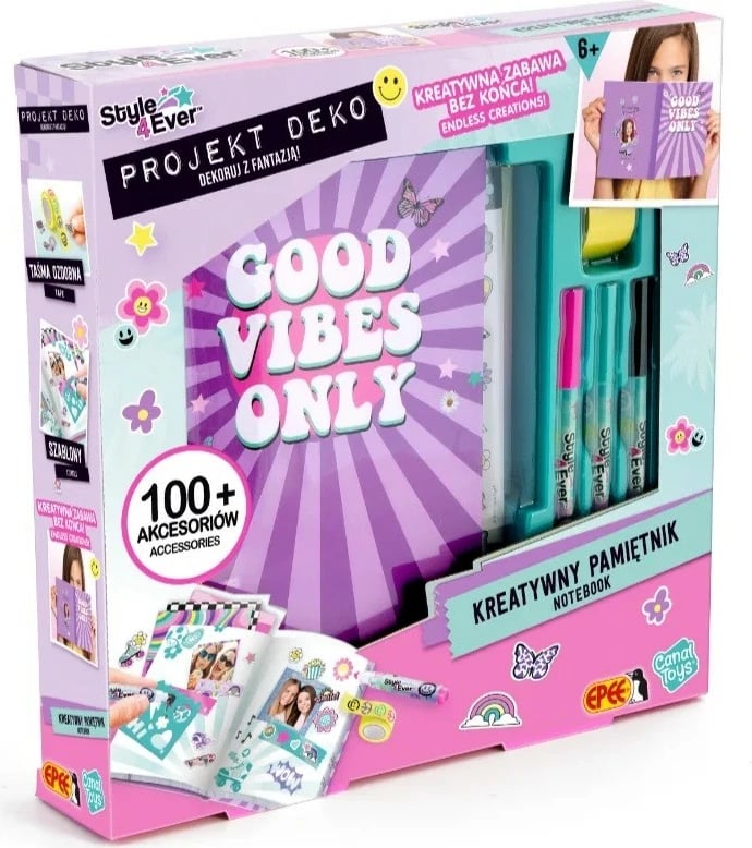 Set kreativ Epee Project Deko, ditar personal, me aksesorë, për vajza, shumëngjyrësh