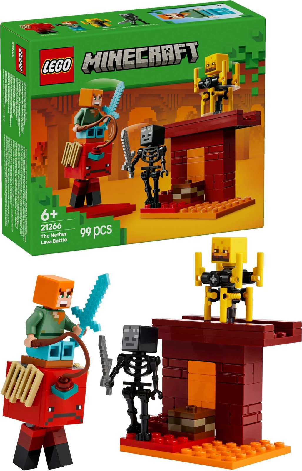 Set ndërtimi LEGO Minecraft 21266, 99 pjesë, shumëngjyrësh