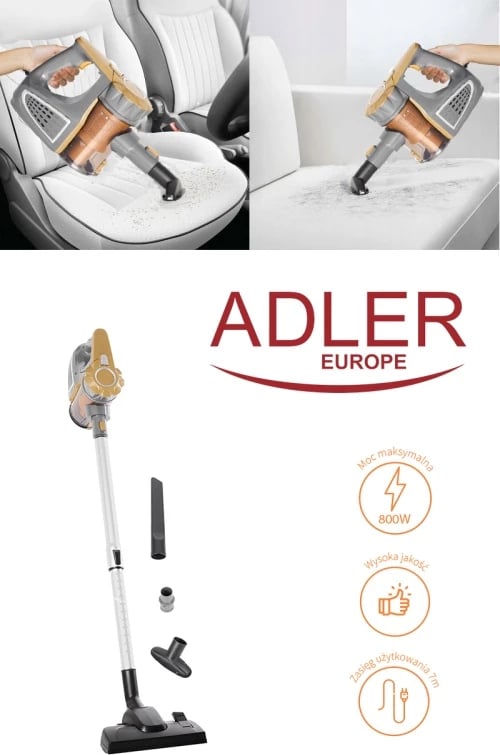 Fshesë me korrent dore/vertikale, Adler AD 7036, 800W, 1.5L, pa qese, 17 kPa