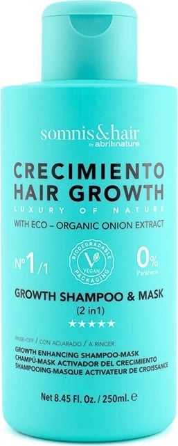 Shampon dhe maskë për rritje të flokëve Somnis&Hair 2-në-1, 250ml, për femra