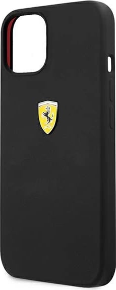 Mbështjellës Ferrari FESSIHCP13MBK për iPhone 13 6.1", silikon, zi