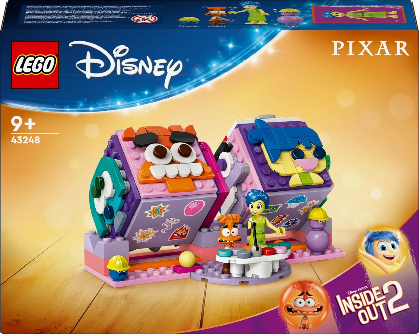 Set ndërtimi LEGO Disney Pixar 43248, Inside Out 2, shumëngjyrësh