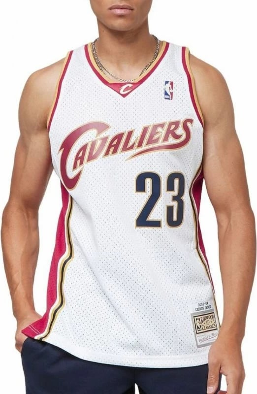 Fanellë për meshkuj Mitchell & Ness, e bardhë