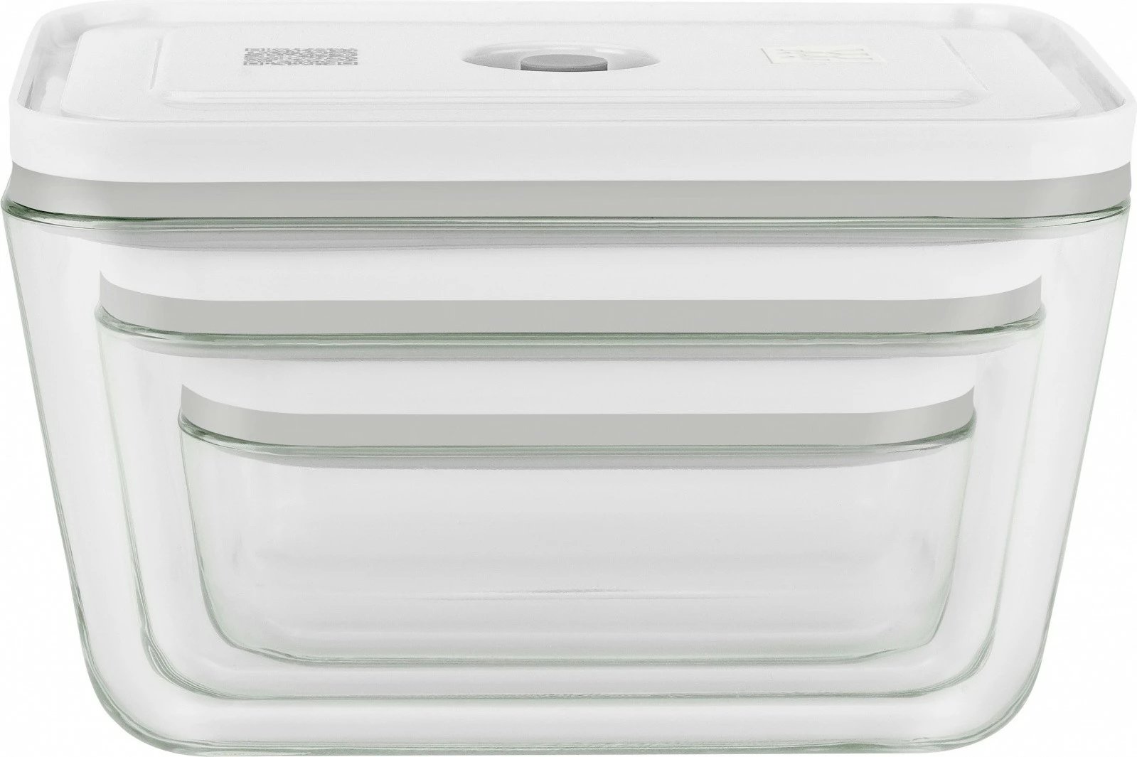 Set enësh qelqi Zwilling Fresh&Save, 3 copë, Transparent, Bardhë