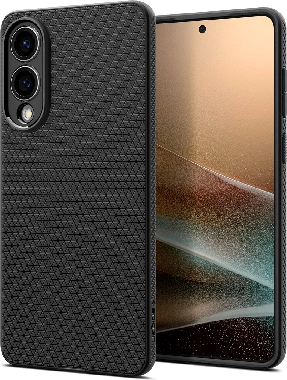 Mbështjellës Spigen Liquid Air për Samsung Galaxy S25 Edge, i zi