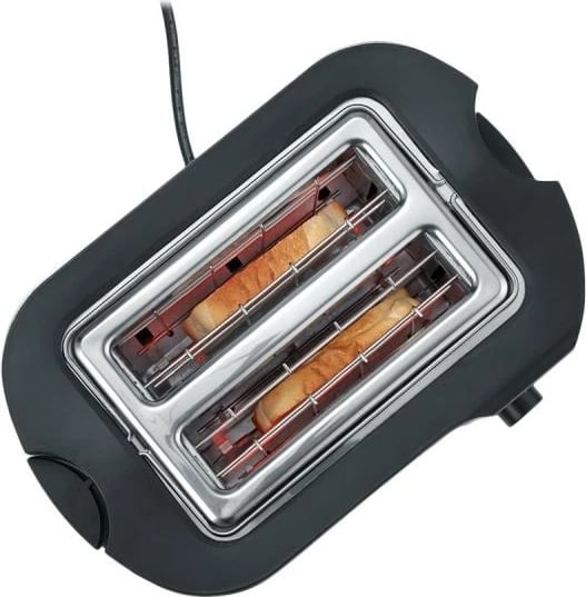 Toster Severin AT 2589 2 feta çelik inox, argjendt e zi