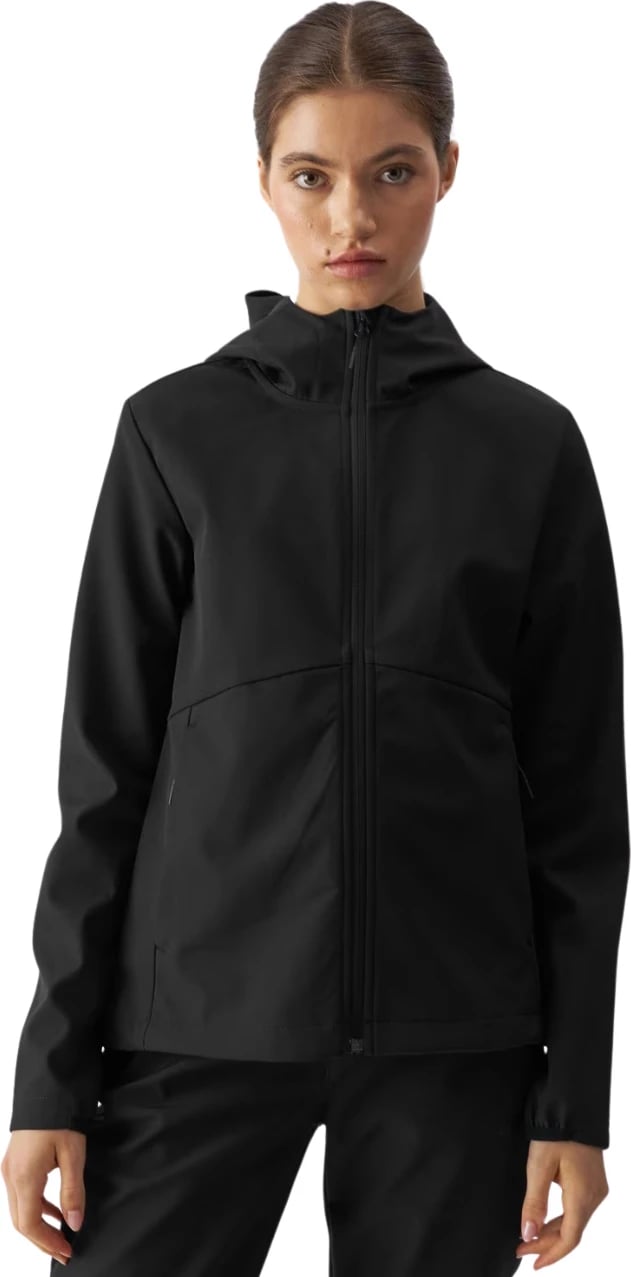 Jakne softshell për femra 4F, e zezë