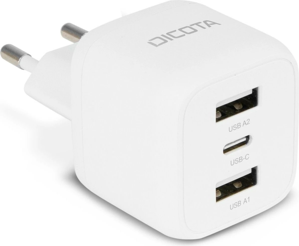 Karikues DICOTA D32069, 32W, USB-C dhe USB-A, i bardhë