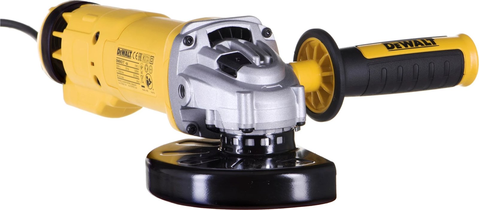 Brushe DeWalt DWE4217, 1200 W, 12.5 cm, 11000 RPM, e verdhë/zezë Brushe DeWalt DWE4217, 1200 W, 12.5 cm, 11000 RPM, e verdhë/zezë