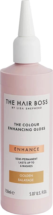 Gloss për flokë për femra The Hair Boss Colour Enhancing Gloss Golden Balayage 150ml