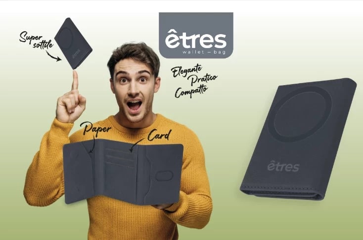 Portofol Etres Smart Wallet Classic, Deep Brown