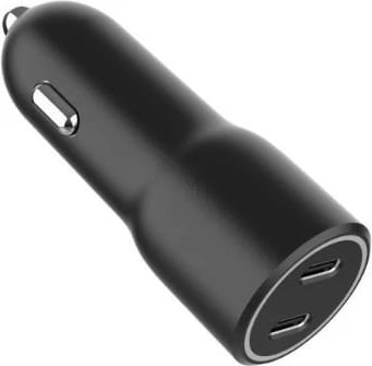 Karikues veture Gembird TA-UC-C2PD40-CAR-01, 2x USB-C, 40W, Zi