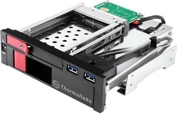 Kasë Thermaltake ST0026Z për HDD/SSD 2.5" + 3.5", 2x USB 3.0, e zezë