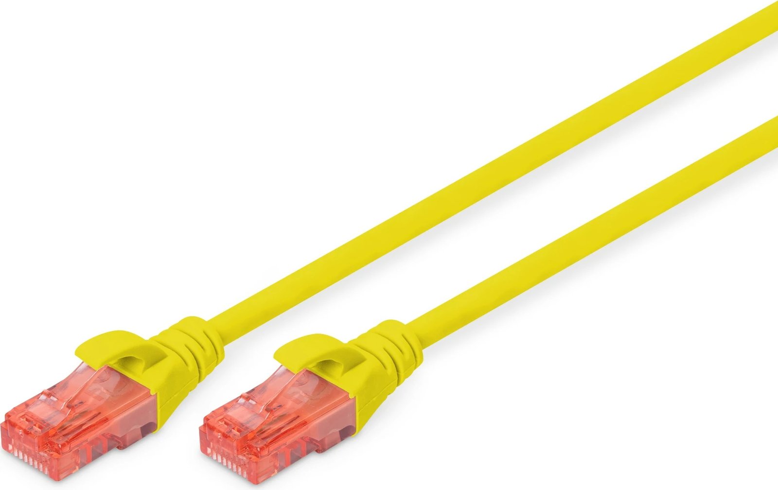 Kabllo rrjeti Digitus CAT6 U/UTP 1m, RJ-45, e verdhë