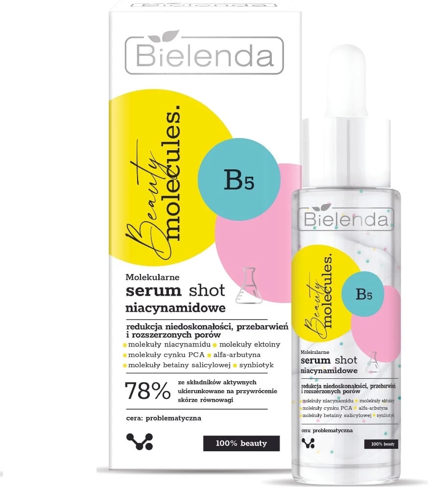 Serum për fytyrë për femra Bielenda Beauty Molecules Molecular Niacinamide Serum Shot 30g