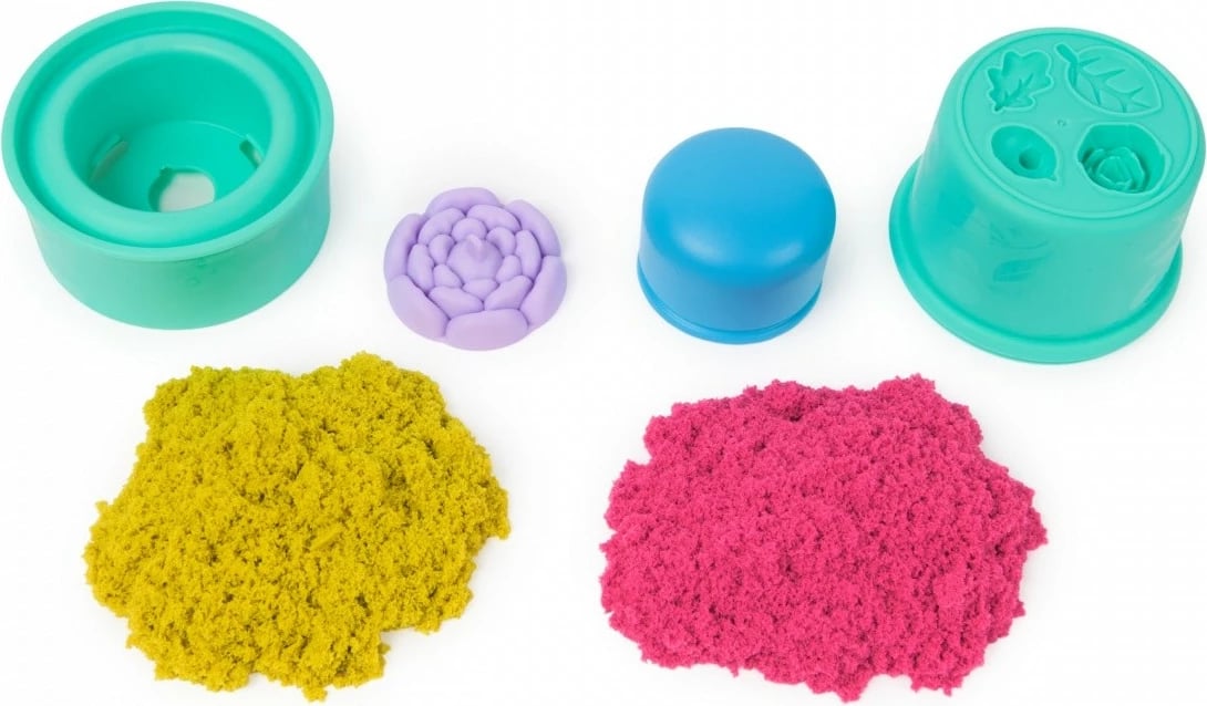 Set rërë kinetike Spin Master Kinetic Sand Flower SquishBlossom, 240g, 2 ngjyra