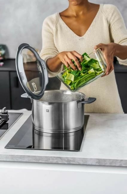 Set tenxheresh Zwilling Simplify 5 copë, çelik inox, kapakë me sitë, inox