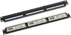 Patch panel Q-LANTEC PK-U6-1, e zezë