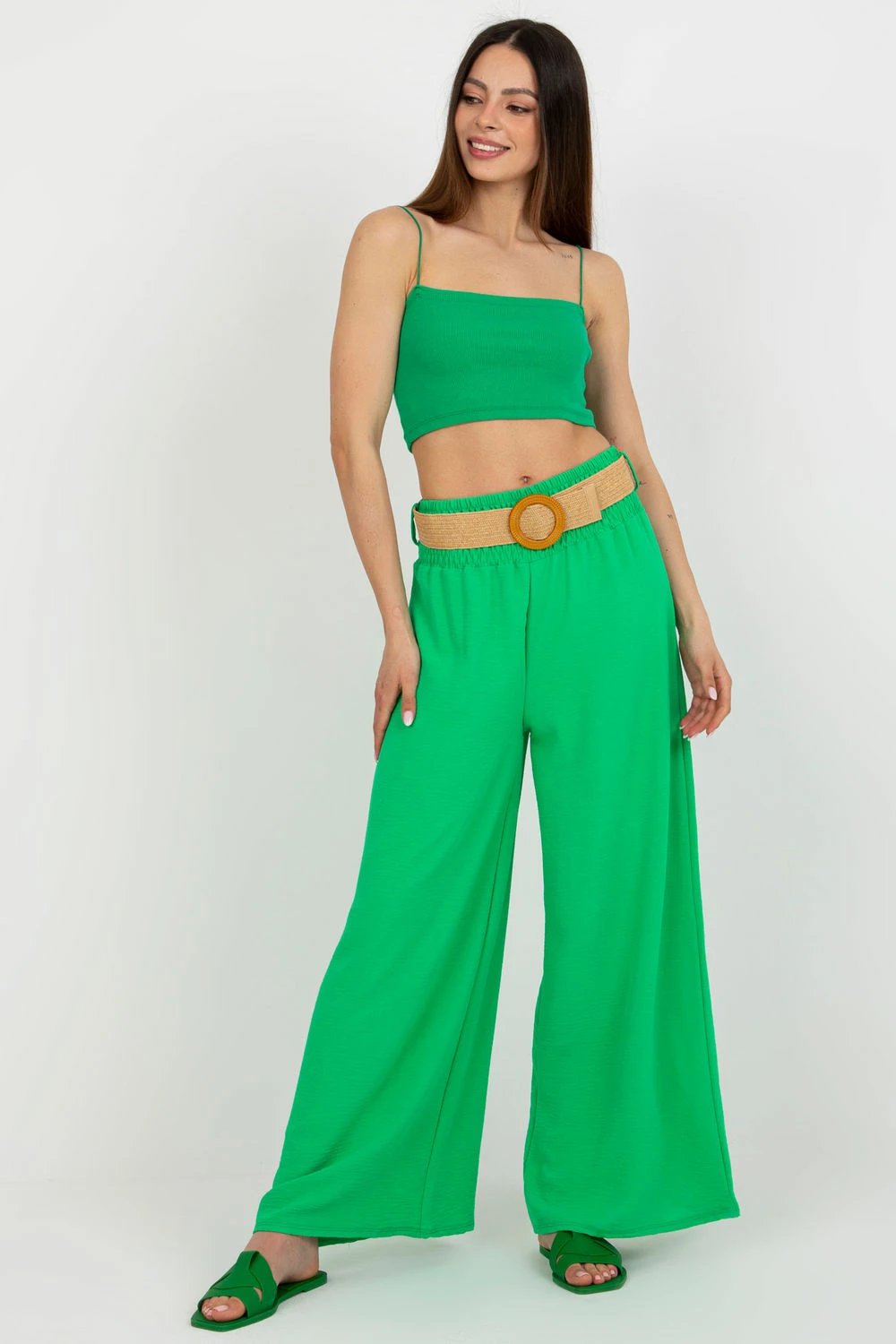 Pantallona femra Italy Moda 180202, jeshile