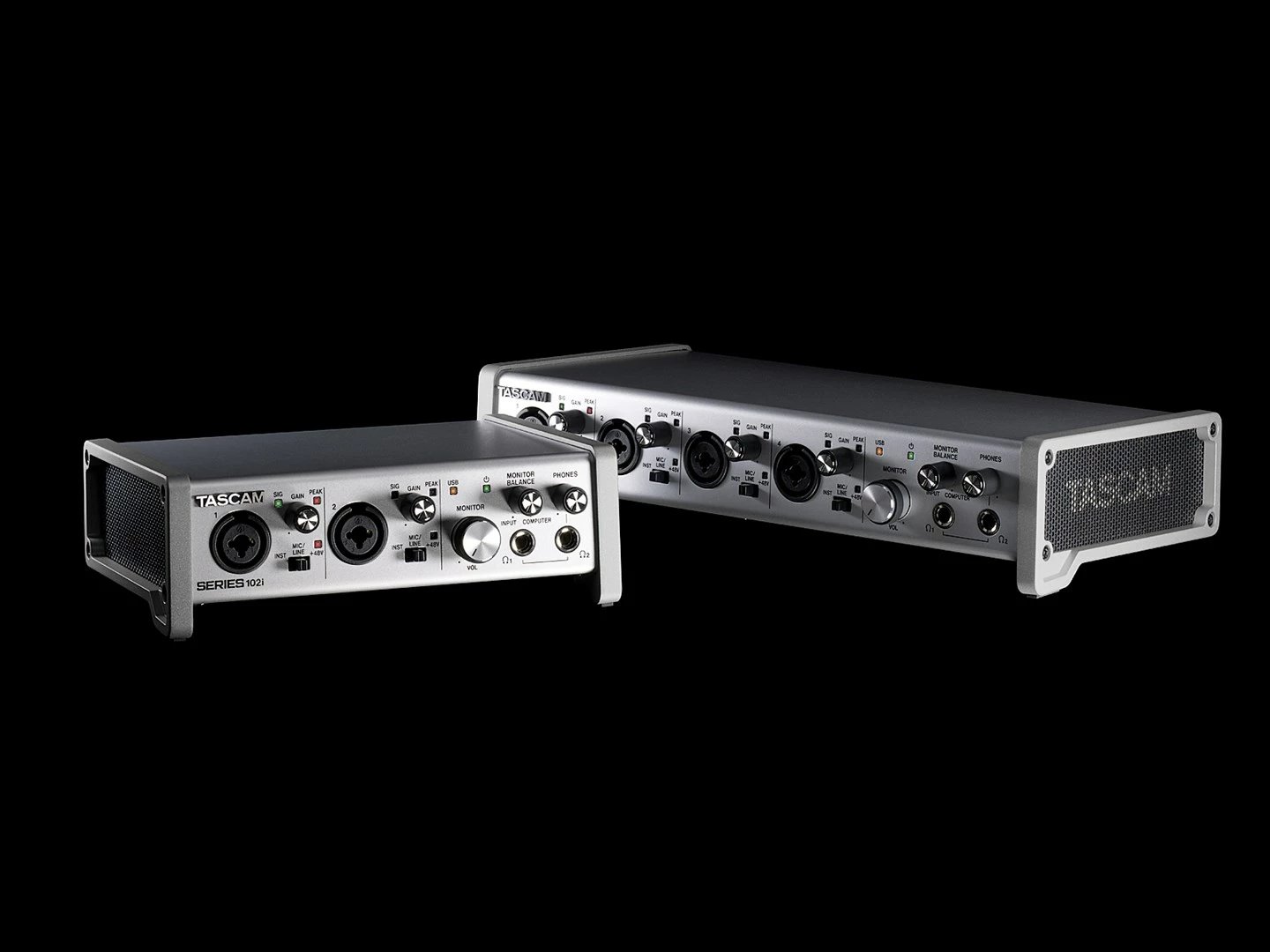 Interfejs audio TASCAM SERIES 102i, 2 kanale, 24 bit, Argjend